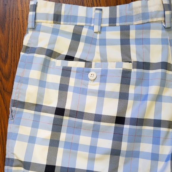 Nike Golf Dri-FIT Plaid Shorts Men’s 36 Blue White Checkered Performance A7 - Picture 11 of 11